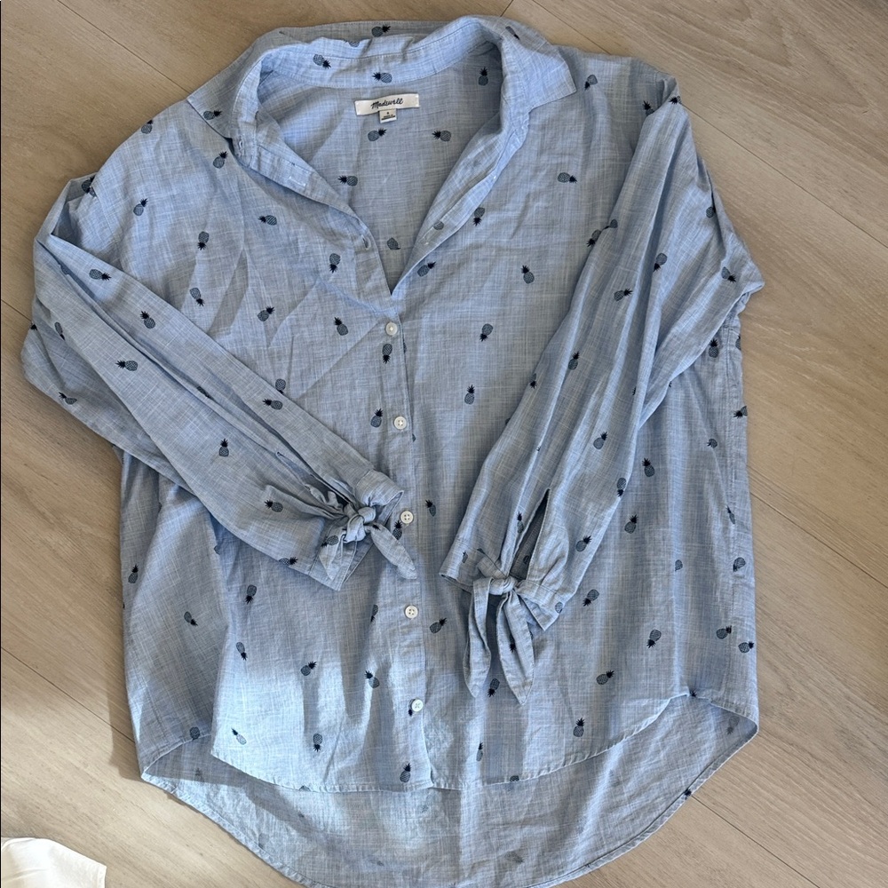 Madewell Pineapple Casual Button Down Shirt